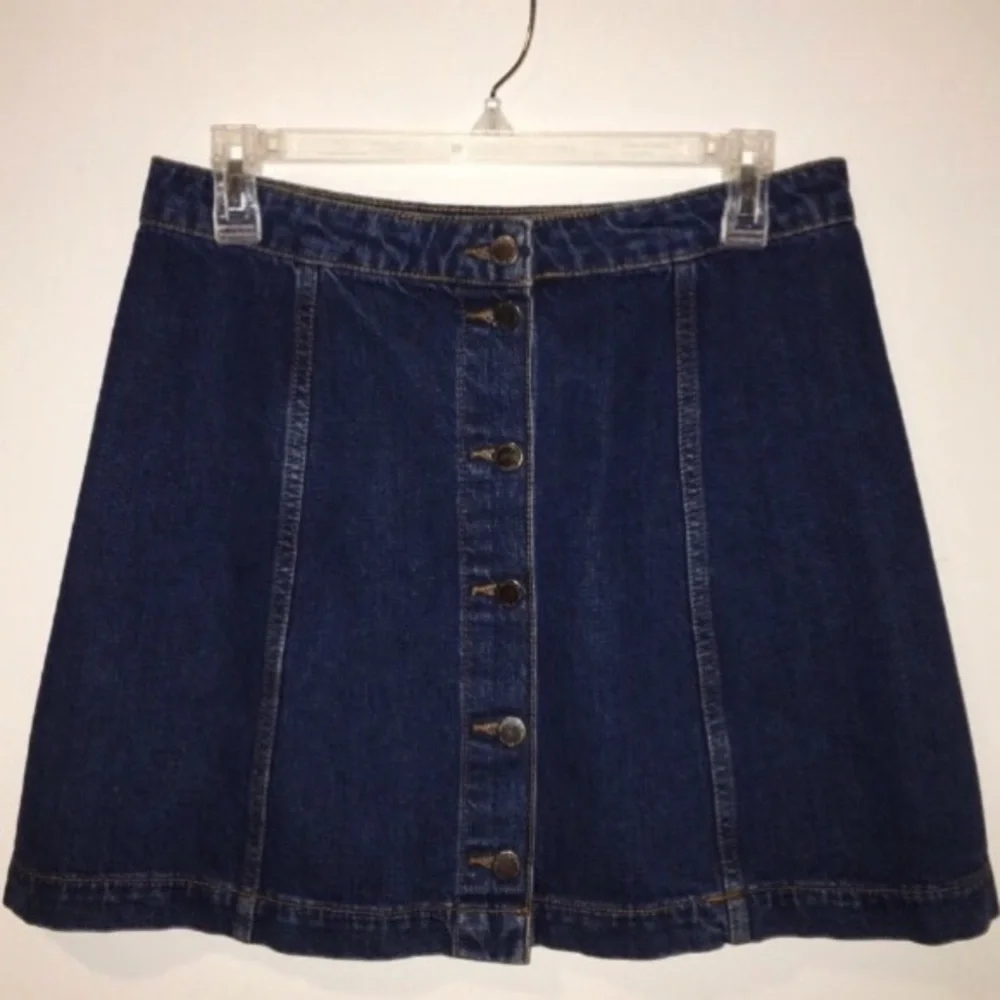 Topshop denim mini skirt